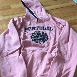 Pink Portugal Embroidered Hoodie - Small